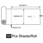 180x80cm Perforated Disposable Non-Woven Sheet Roll with Breath Hole - 50pc Set - 24K Maple Salon Supply